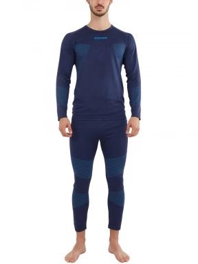 Fundango Seamless Baselayer Set férfi aláöltöző szett sötétkék színben 1