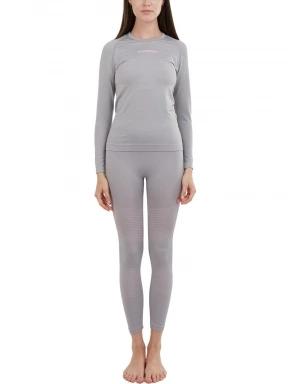 Fundango Seamless Baselayer Set női aláöltöző szett szürke színben 1