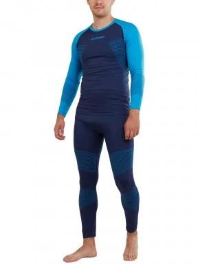Fundango Seamless Baselayer Set férfi aláöltöző szett kék színben 1