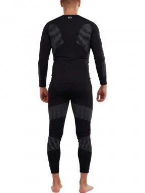 Fundango Seamless Baselayer Set férfi aláöltöző szett fekete színben 3