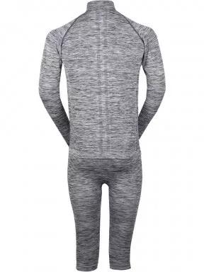 Fundango SEAMLESS HALFZIP Baselayer Set férfi aláöltöző felső szürke színben 3