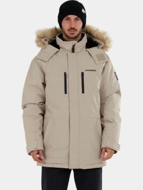 Fundango Spirit Parka Jacket férfi télikabát homok színben 1