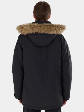 Fundango Spirit Parka Jacket férfi télikabát fekete színben 3