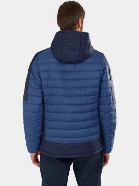 Fundango Matt Hooded Jacket férfi steppelt átmeneti kabát kék színben 3