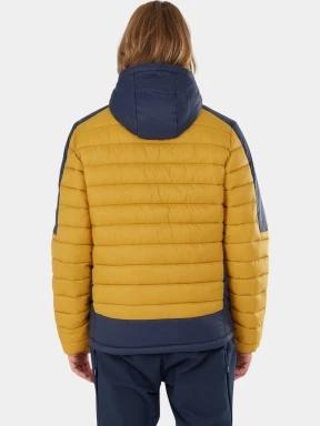 Fundango Matt Hooded Jacket férfi steppelt átmeneti kabát sárga színben 3
