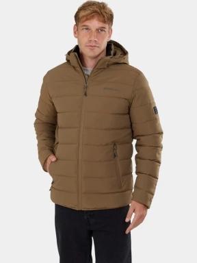 Fundango Hubble Padded Jacket férfi steppelt átmeneti kabát barna színben 1