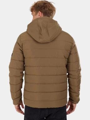 Fundango Hubble Padded Jacket férfi steppelt átmeneti kabát barna színben 3
