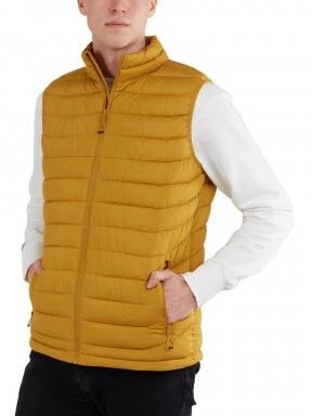 Fundango Hollow Padded Vest férfi mellény sárga színben 1