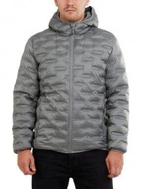 Fundango Smoke Hooded Jacket férfi utcai kabát szürke színben 1
