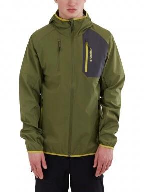 Fundango Alloy Hooded Softshell férfi softshell kabát oliva színben 1