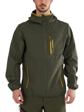 Fundango Alloy Hooded Softshell férfi softshell kabát zöld színben 1