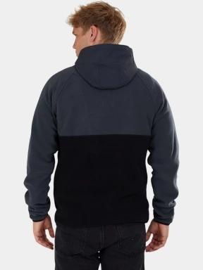 Fundango Carlos Fleece Pullover férfi kapucnis pulóver szürke színben 3