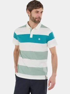 Fundango Incognito Stripe Poloshirt férfi galléros póló zöld színben 1
