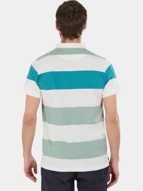 Fundango Incognito Stripe Poloshirt férfi galléros póló zöld színben 3