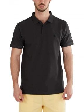 Fundango Molton Poloshirt férfi galléros póló szürke színben 1
