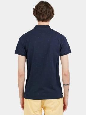 Fundango Icon Poloshirt férfi galléros póló sötétkék színben 3