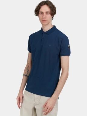 Fundango Insignia Poloshirt férfi galléros póló sötétkék színben 1