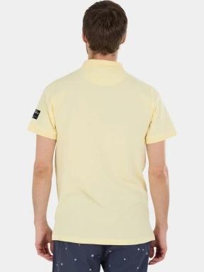 Fundango Insignia Poloshirt férfi galléros póló sárga színben 3