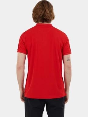Fundango Zeno Tech Poloshirt férfi rövid ujjú sport póló piros színben 3