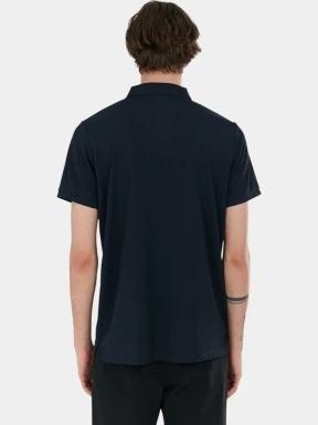 Fundango Zeno Tech Poloshirt férfi rövid ujjú sport póló sötétkék színben 3