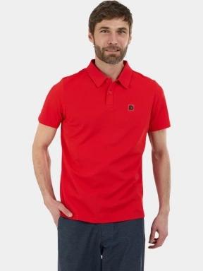 Fundango Zeno II Tech Poloshirt férfi galléros sport póló piros színben 1