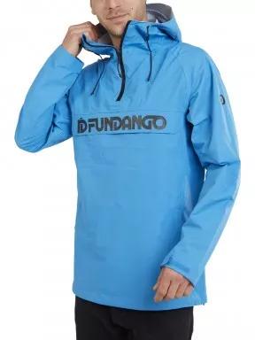 Fundango Salmo logo Anorak férfi túrakabát kék színben 1
