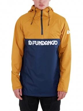 Fundango Salmo Logo Anorak férfi esőkabát sárga színben 1