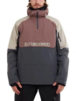 Fundango Burnaby Logo Anorak férfi síkabát lila színben 1