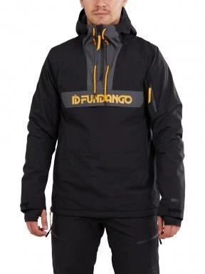 Fundango Burnaby Logo Anorak férfi síkabát szürke színben 1