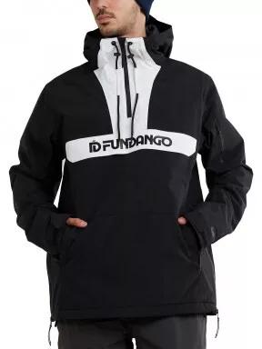 Fundango Burnaby Logo Anorak férfi síkabát fekete színben 1