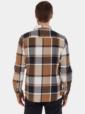 Fundango Harris Shirt férfi hosszú ujjú ing barna színben 3