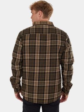 Fundango Roddy Lined Shirt férfi ingkabát oliva színben 3