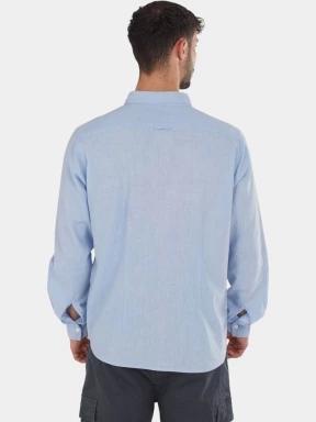 Fundango Ronan Shirt férfi hosszú ujjú ing kék színben 3