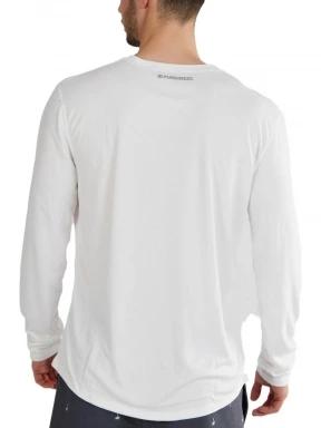 Fundango Maurice Long Rashguard férfi hosszú ujjú lycra fehér színben 3