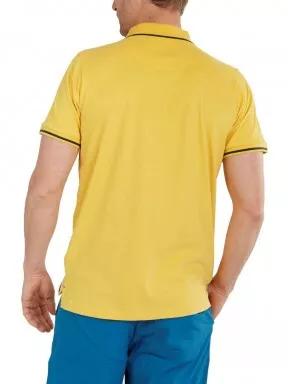 Fundango Incognito Poloshirt férfi galléros póló sárga színben 3