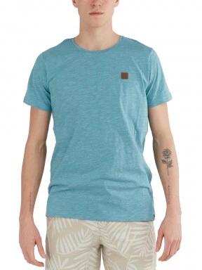 Fundango Jaggy Structured T-Shirt férfi rövid ujjú póló zöld színben 1