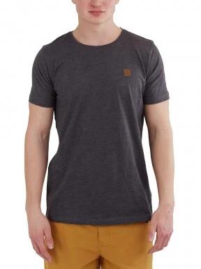 Fundango Jaggy Structured T-Shirt férfi rövid ujjú póló fekete színben 1