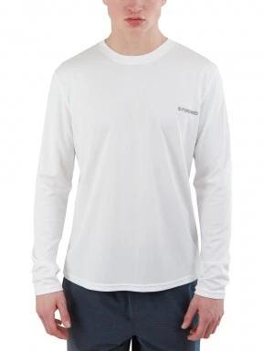 Fundango Maurice Long Rashguard férfi hosszú ujjú lycra fehér színben 1