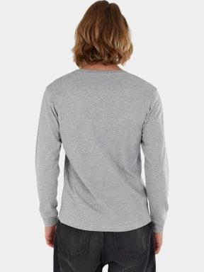 Fundango Justin Longsleeve T-shirt férfi hosszú ujjú póló szürke színben 3