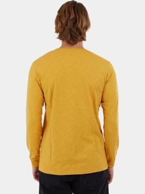 Fundango Justin Longsleeve T-shirt férfi hosszú ujjú póló sárga színben 3
