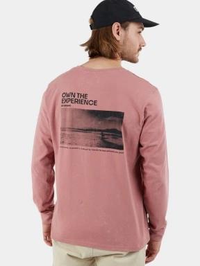 Fundango Surfer Graphic-T férfi hosszú ujjú póló rózsaszín színben 3