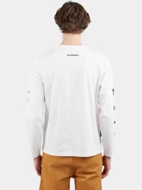 Fundango Essential Graphic Long-T férfi hosszú ujjú póló fehér színben 3