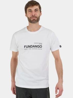 Fundango Vital Graphic-T férfi rövid ujjú póló fehér színben 1