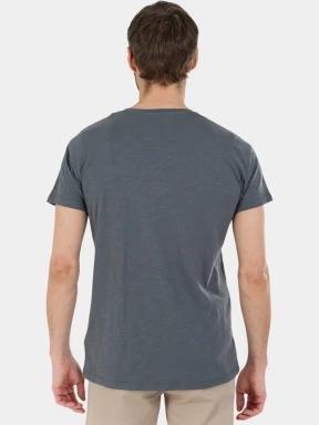 Fundango Jaggy II Structured T-shirt férfi rövid ujjú póló szürke színben 3