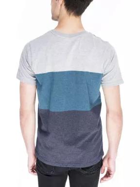 Fundango Jaggy Pocket férfi rövid ujjú póló szürke színben 3