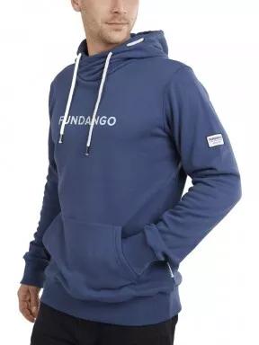 Fundango Hoover Hooded sweatshirt férfi kapucnis pulóver kék színben 1