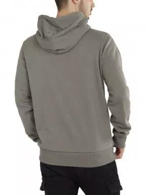 Fundango Hoover Hooded sweatshirt férfi kapucnis pulóver oliva színben 3