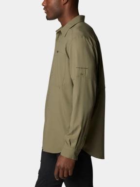 Columbia Silver Ridge Utility Lite Long Sleeve Shirt férfi hosszú ujjú túraing zöld színben 3