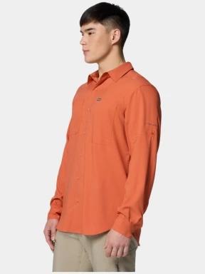 Columbia Silver Ridge Utility Lite Long Sleeve Shirt férfi hosszú ujjú túraing piros színben 3