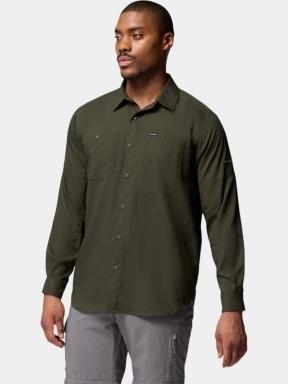 Columbia Silver Ridge Utility Lite Long Sleeve Shirt férfi hosszú ujjú túraing zöld színben 3